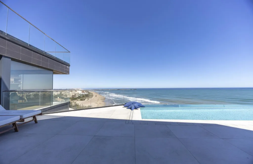 Piscine - Villa with Sea Views and Pool in Cullera