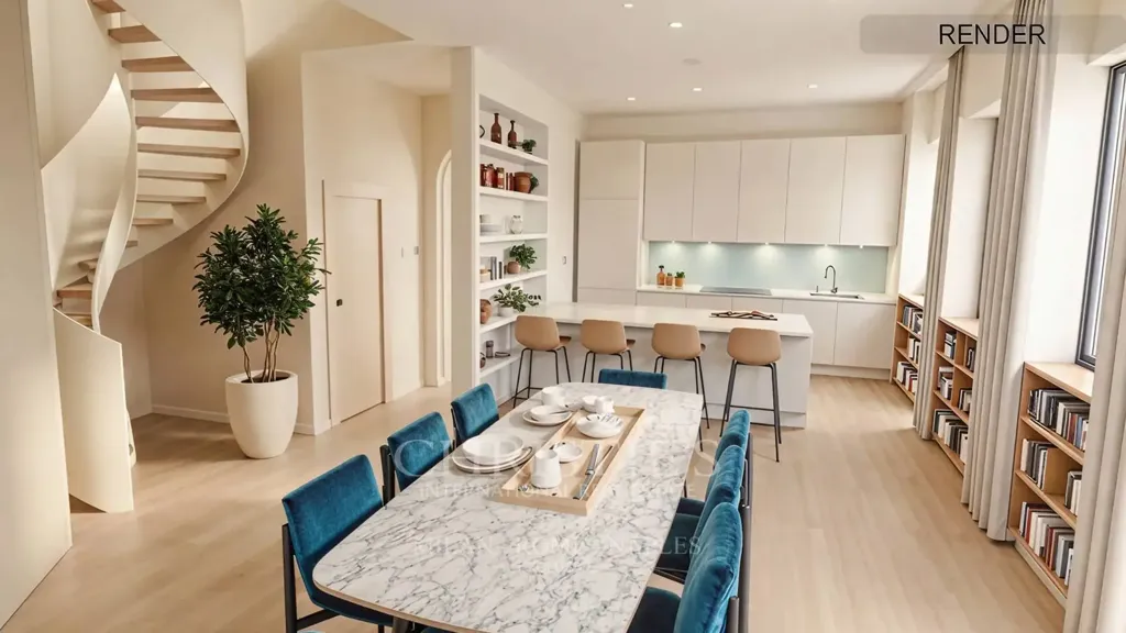 Dining Room - Luxury Penthouse with Rooftop Terrace in Milan