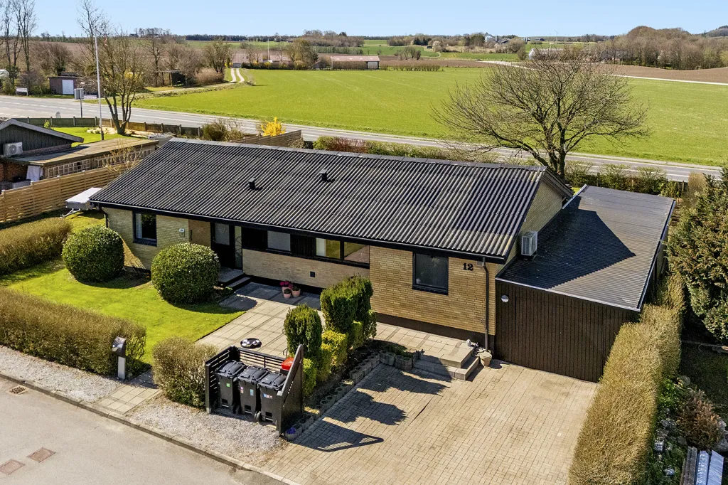Vue aérienne - Maison 5 pièces à Langå