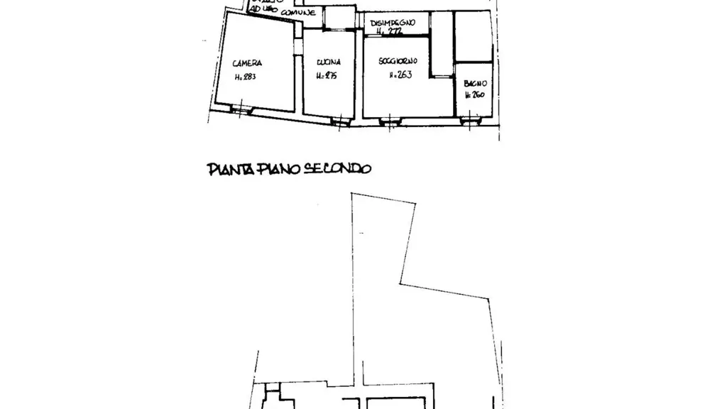 Plaan - Rearranged Apartment with Terraced View in Calestano