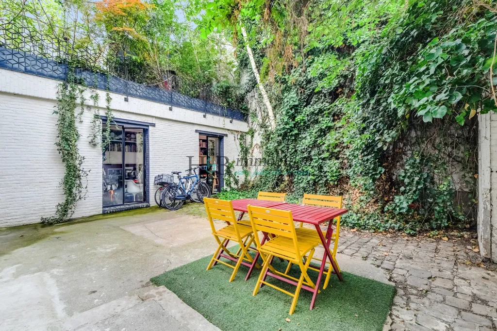 Jardin - Duplex Familial avec Terrasse et Jacuzzi à La Villette