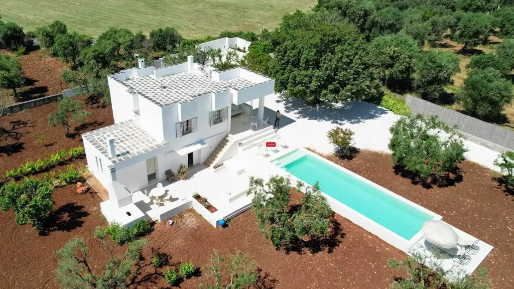 Vue aérienne - Rustic Villa with Olive Grove in Ostuni