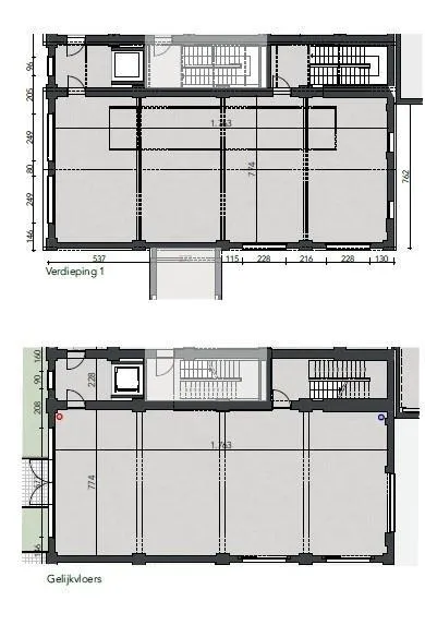 Plan - Bureau à Construire avec Parking à Kortrijk
