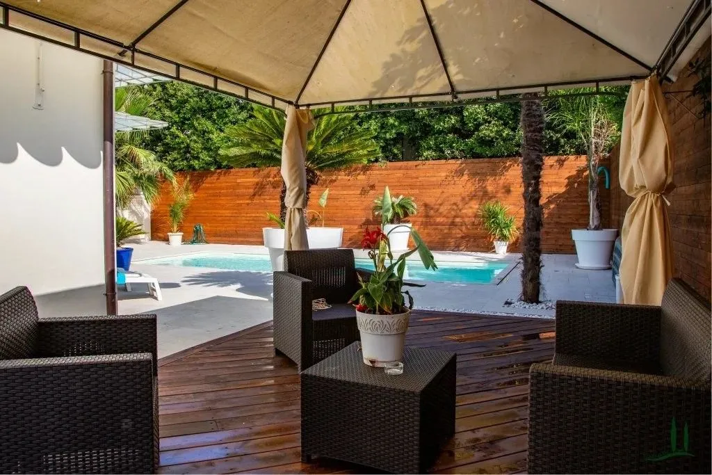 Terrace - Luxury Villa with Pool in Pietrasanta