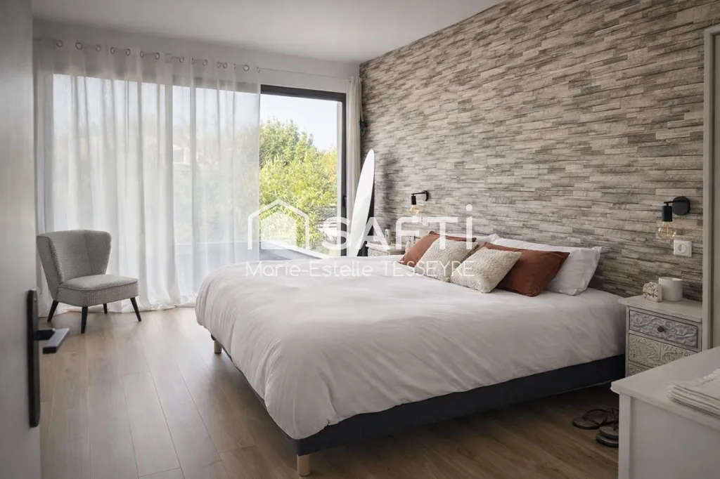 Chambres - Maison contemporaine avec piscine près de Bordeaux
