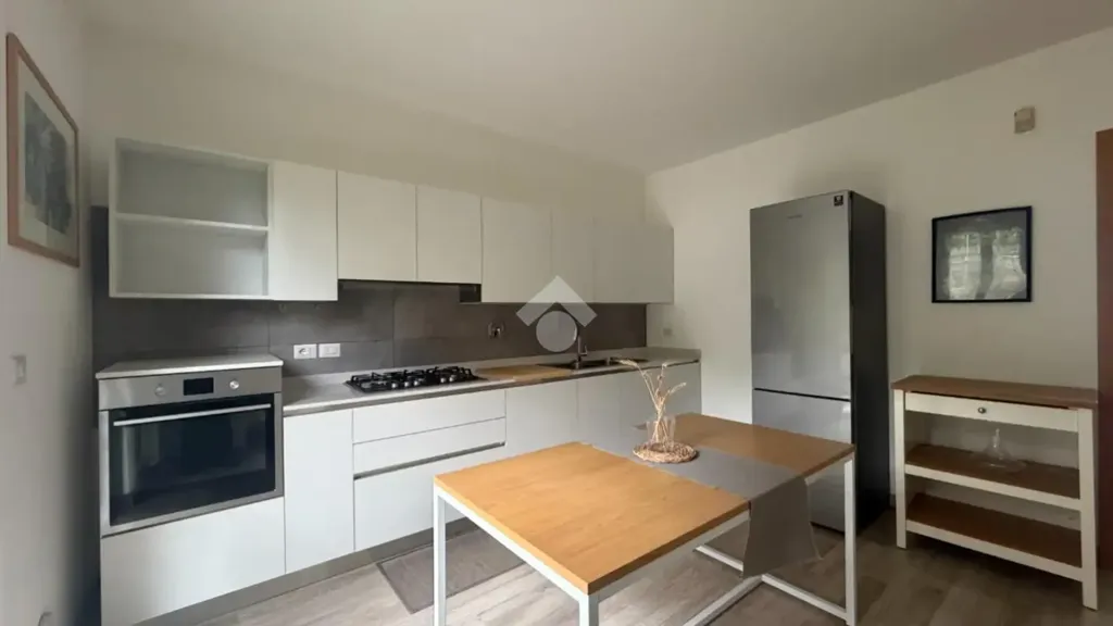 Cuisine - Rear-Facing Apartment with Terrace in Castagneto Po