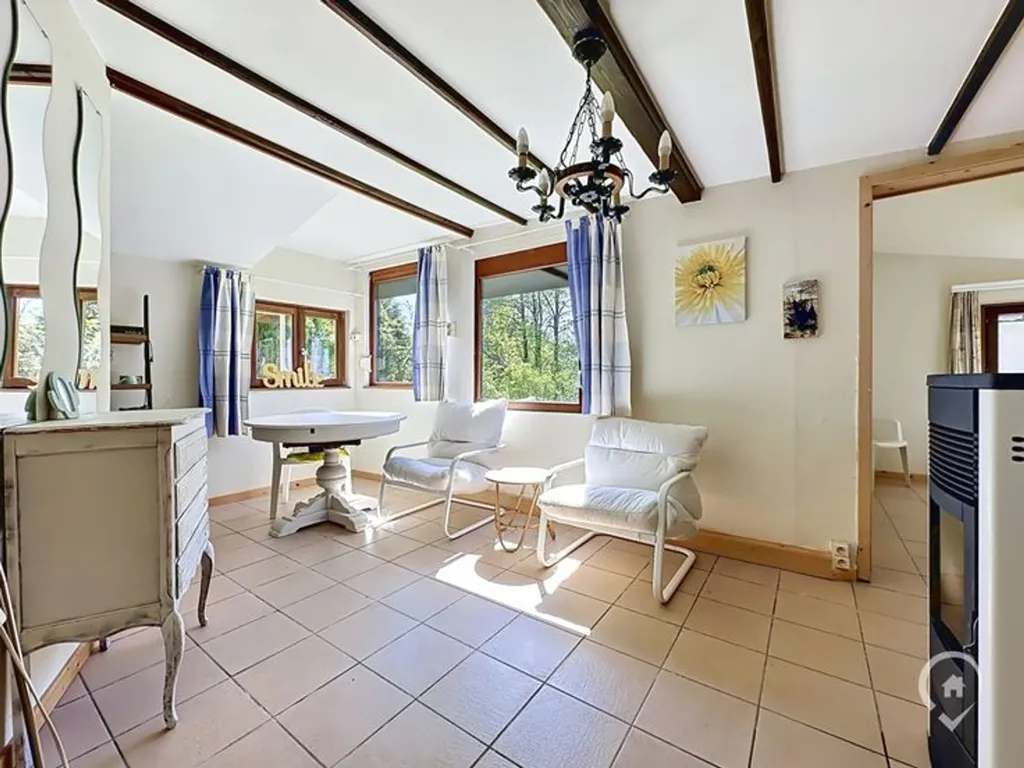 Séjour - Chalet au Calme avec Terrasse à Somme-Leuze