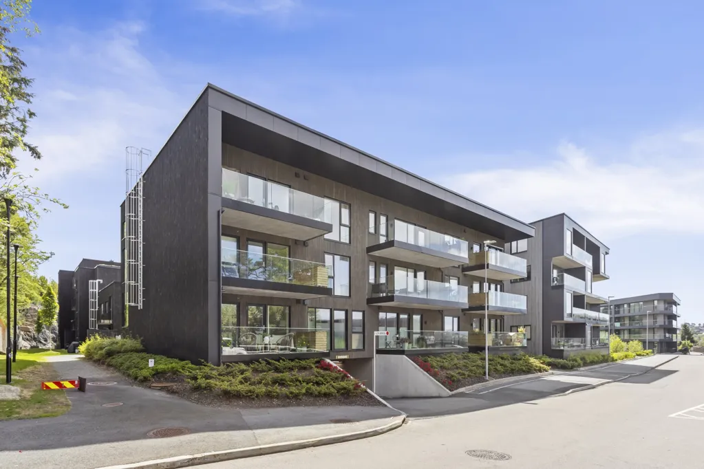 Extérieur - Modern 2-Bedroom Apartment with Terrace in Nesttun