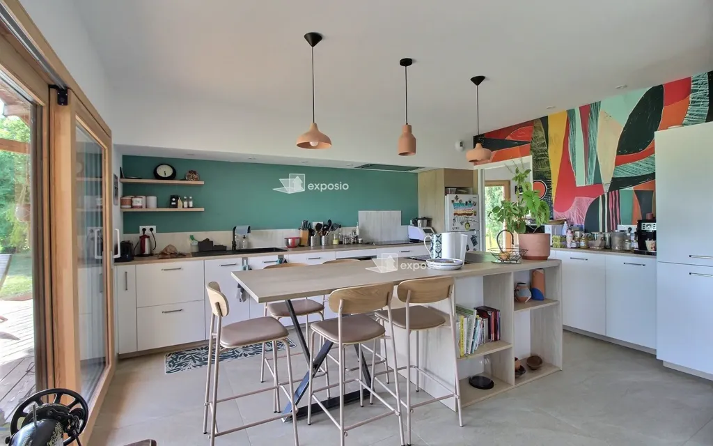 Cuisine - Maison Meublée avec Vue Pyrénées à Andoins
