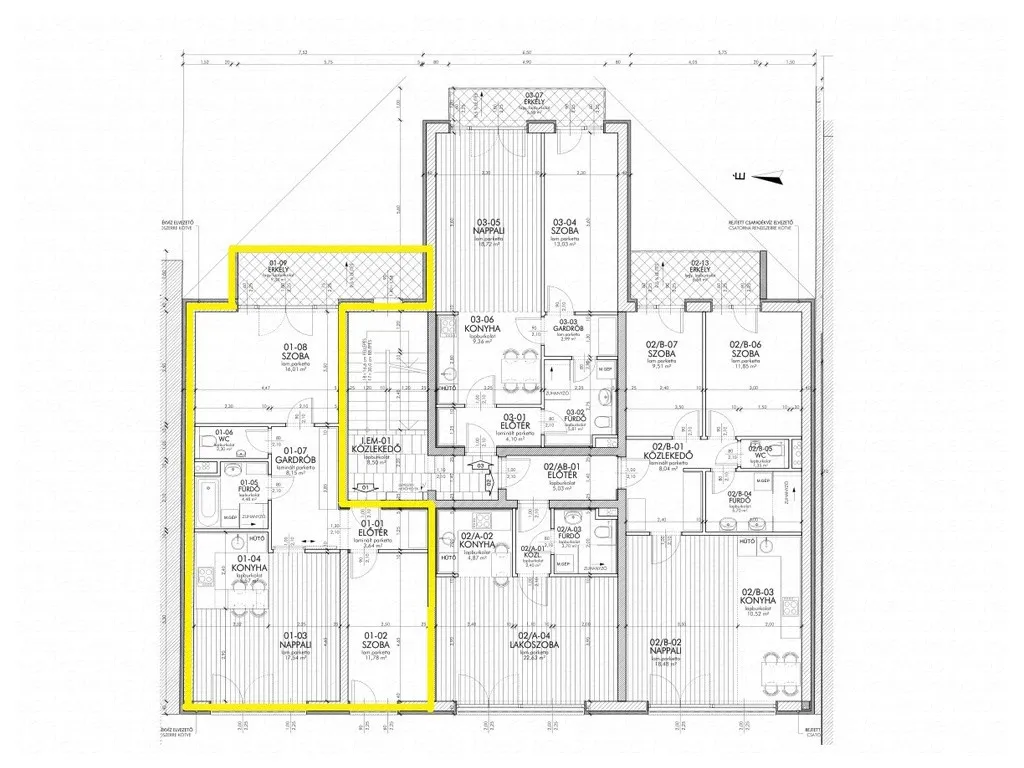 Plan - New Apartment with Panoramic View in Szeged
