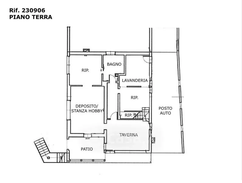 Plaan - Independent Villa with Large Terrace in Ramuscello