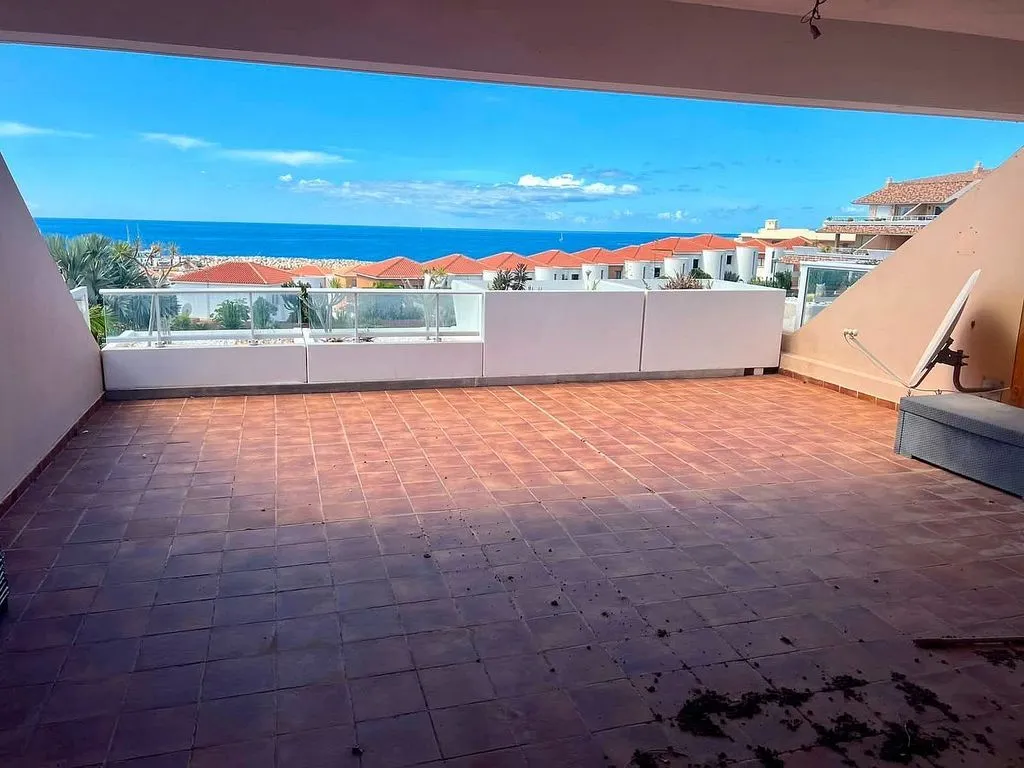 Terrasse - Apartment with Pool and Sea View in Golf del Sur