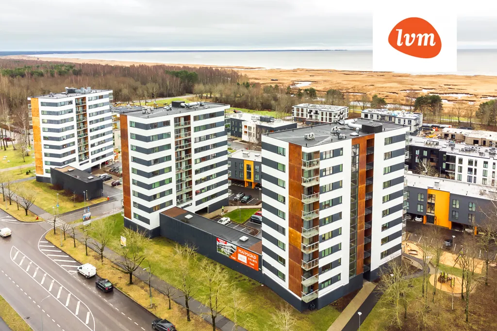 Vue aérienne - Apartment with Balcony in Pärnu City Centre