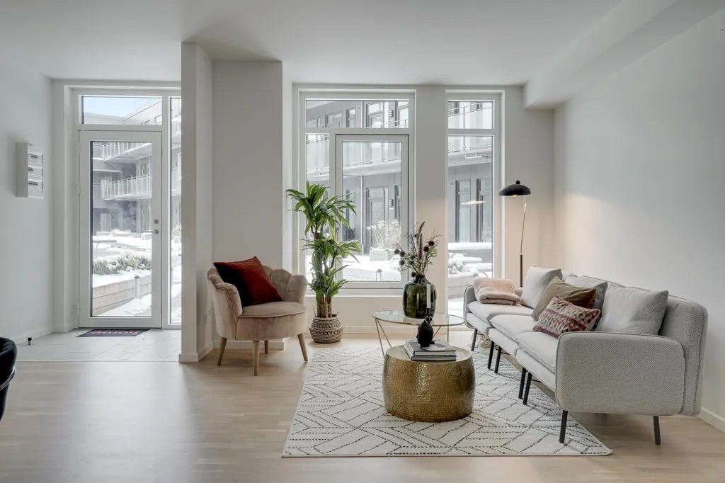 Séjour - 2-Bedroom Apartment with Terrace in Odense