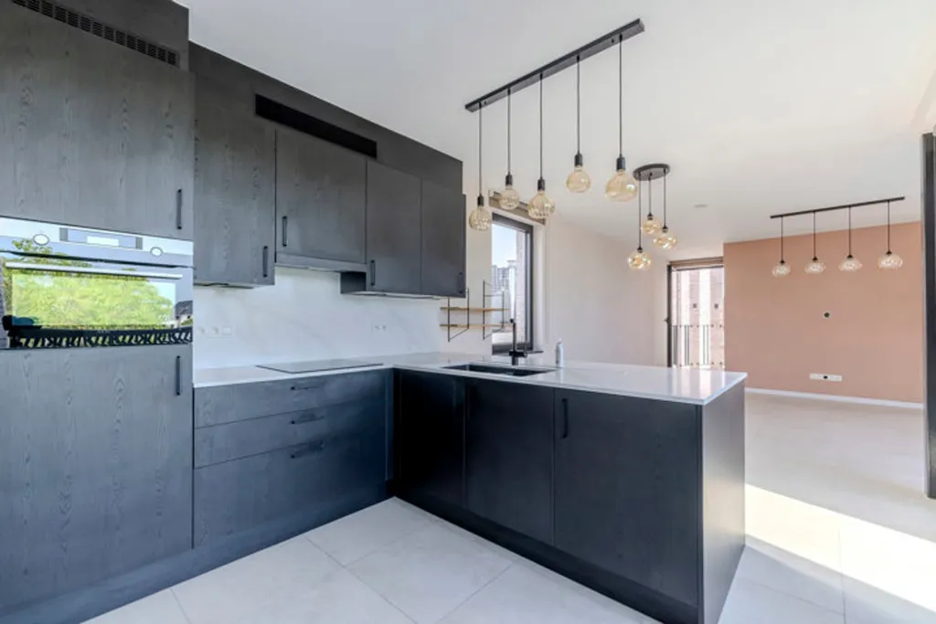 Köök - Energy-Efficient Apartment with Terraces in Kessel