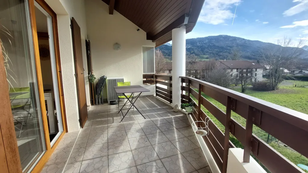 Balcon - Appartement avec Terrasse et Vue Montagnes à Villaz