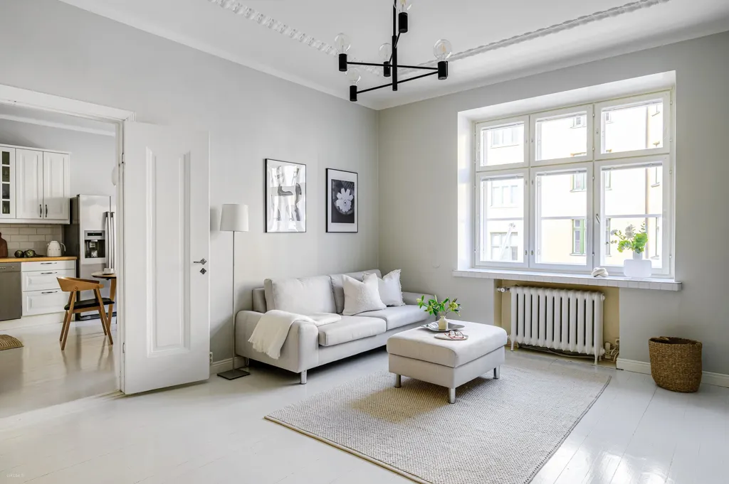 Séjour - Bright Apartment with High Ceilings in Etu-Töölö