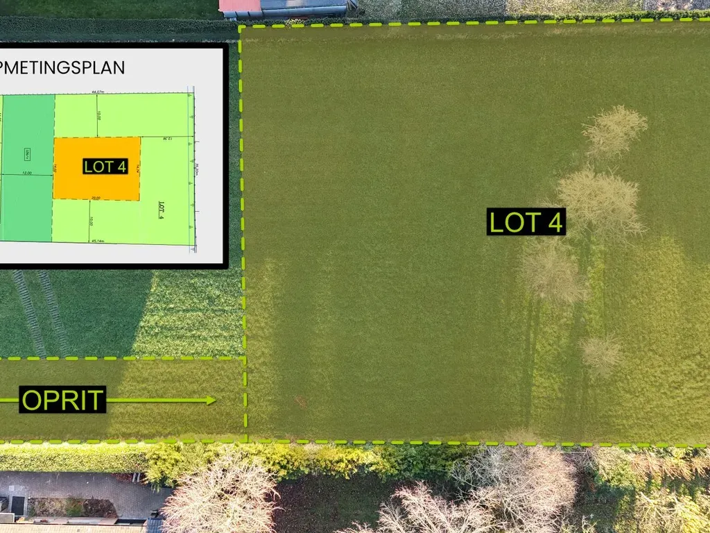 Aerial - Building Plot with West Orientation in Evergem