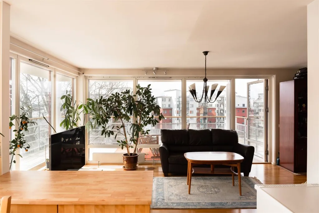 Séjour - Apartment with Balcony in Stockholm