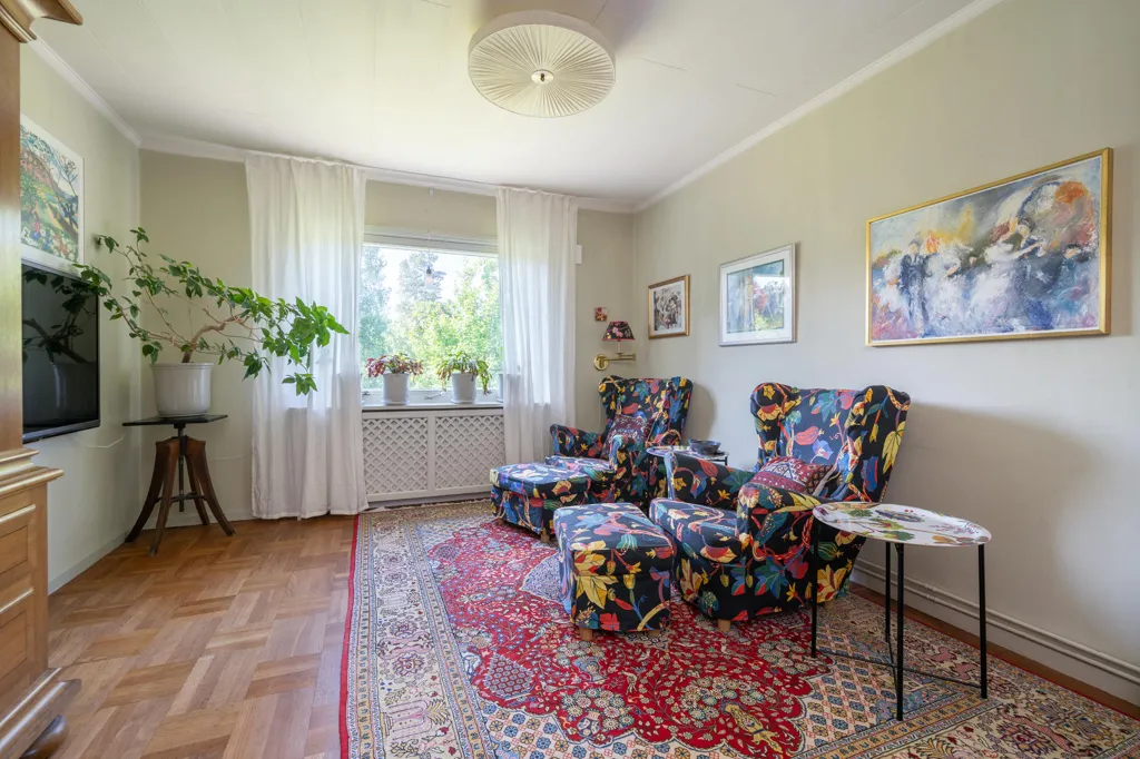 Soggiorno - Charming 1940s Villa with Garden in Sundby