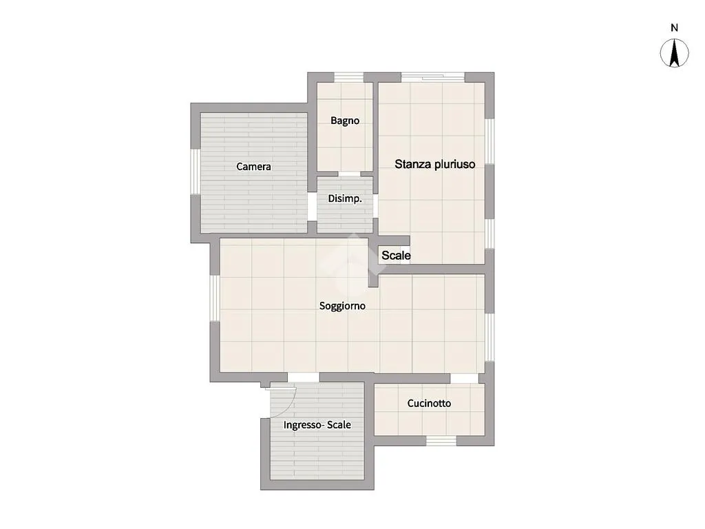 Planimetria - Villa indipendente con giardino a Osimo