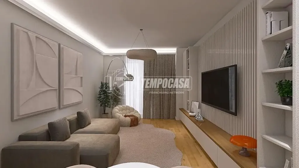 Soggiorno - Modernised 2-Bedroom in Parella, Turin