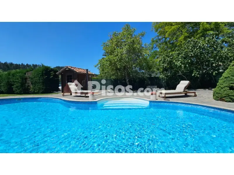 Pool - Independent Villa with Private Pool in Gueñes