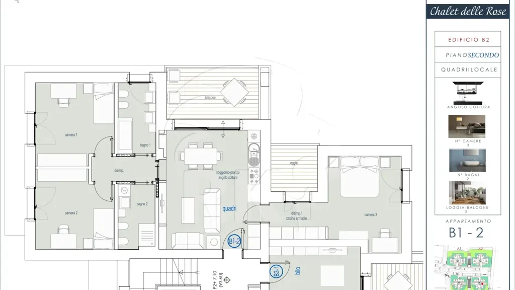 Plaan - New Apartment with Terrace in Sasso Marconi