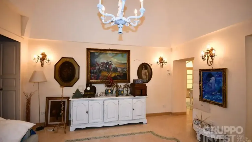 Living Room - Historic Palazzo with Panoramic Terrace in Ostuni