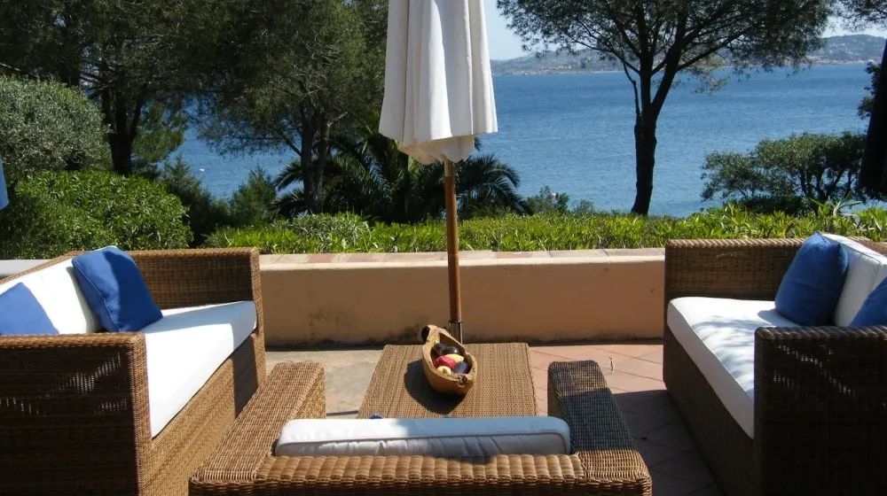 Terrasse - Waterfront Villa with Private Beach in Porto Rafael