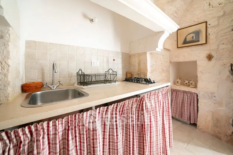 Kitchen - Historic Palazzo with Panoramic View in Cisternino