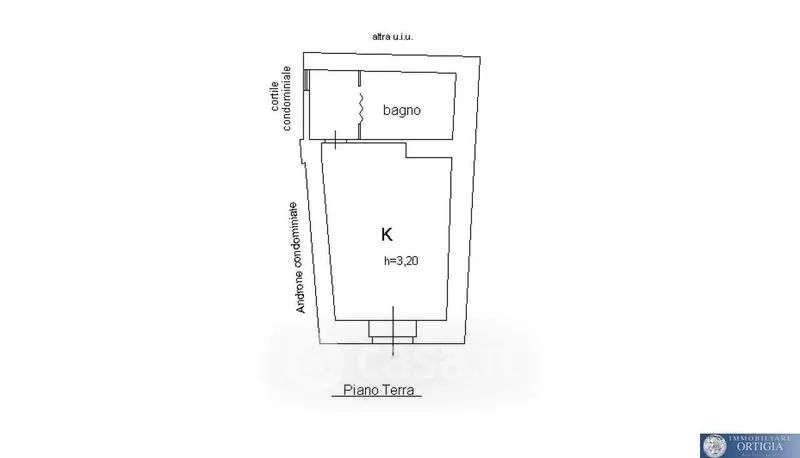 Plan - Ground Floor Apartment with Arched Feature in Siracusa