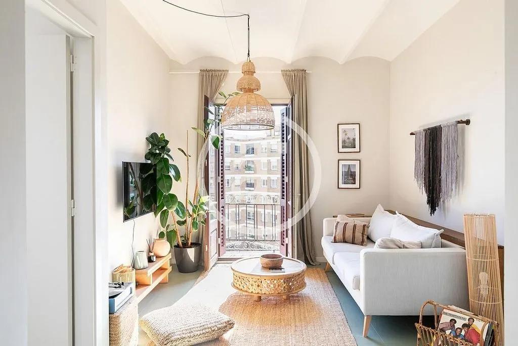 Séjour - Furnished Flat with Balcony in La Nova Esquerra de l'Eixample