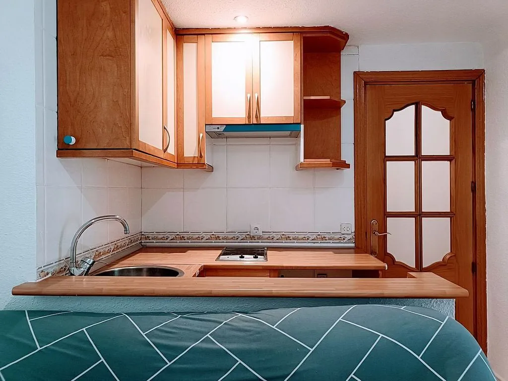 Cuisine - 1-Bedroom Flat with Air Conditioning in El Carmen