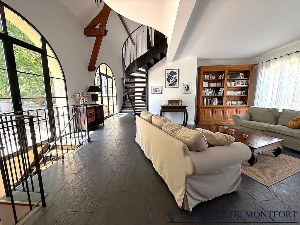 Soggiorno - Architect's House with Pool in Montfort L'Amaury