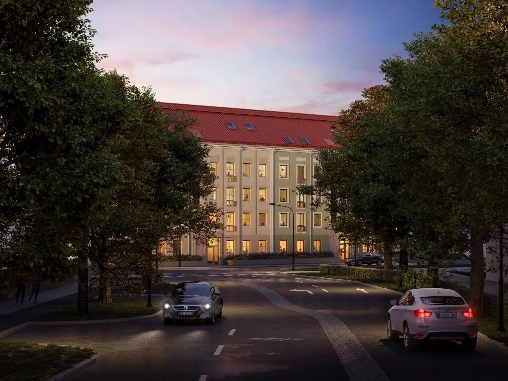 Exterior - Corner Apartment with Multiple Light Sources in Linköping
