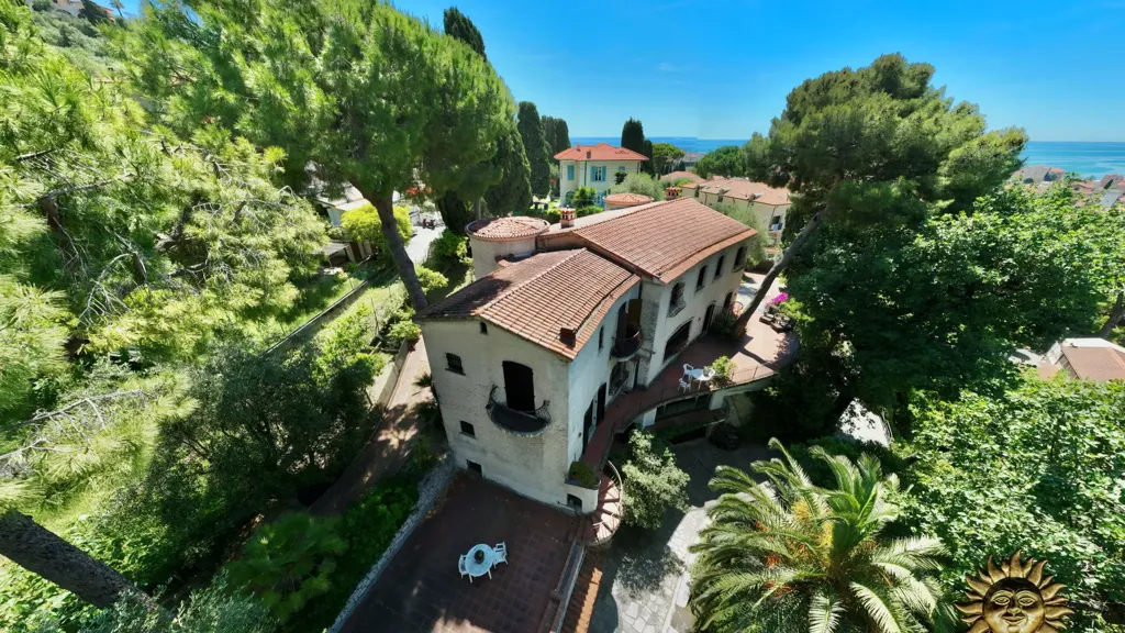 Vue aérienne - Villa with Sea View in Bordighera