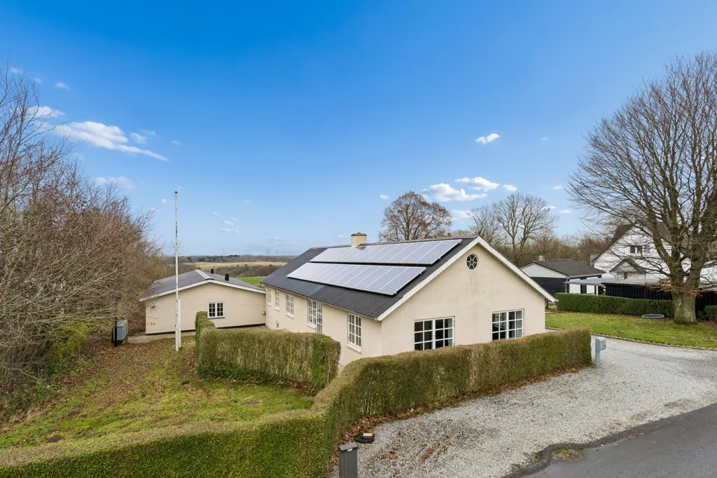 Vista aerea - Fenced Villa with Garden in Vojens