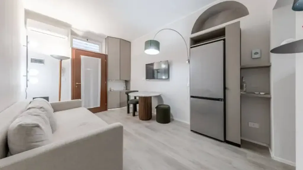 Soggiorno - Rustic-Style Flat with Balcony in Milan