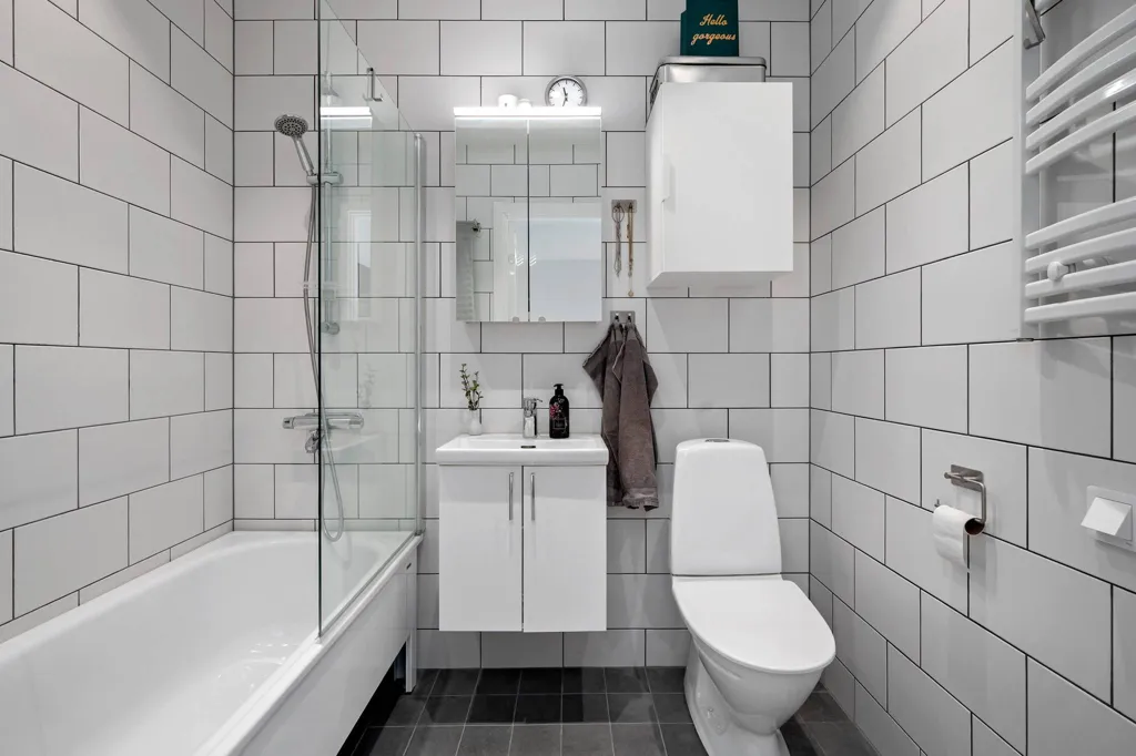 Salles de bain - Apartment with Balcony in Skellefteå