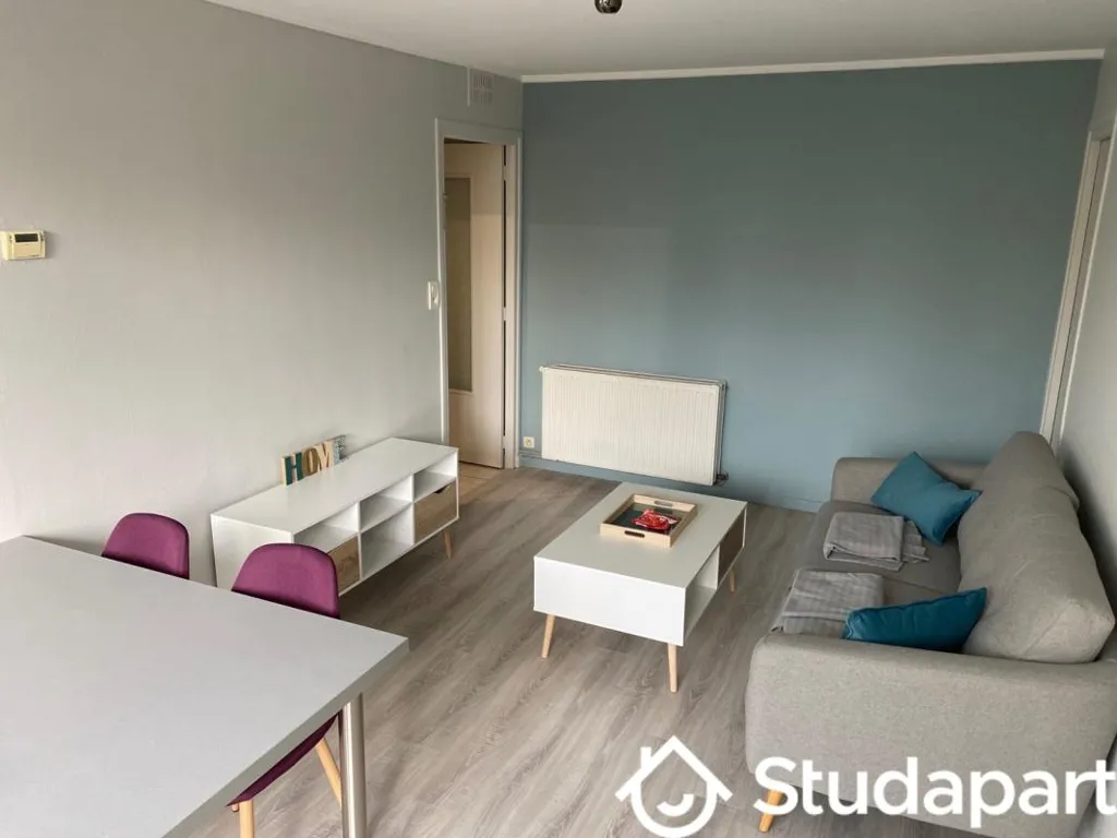 Séjour - Chambre en Colocation avec Terrasse à Troyes