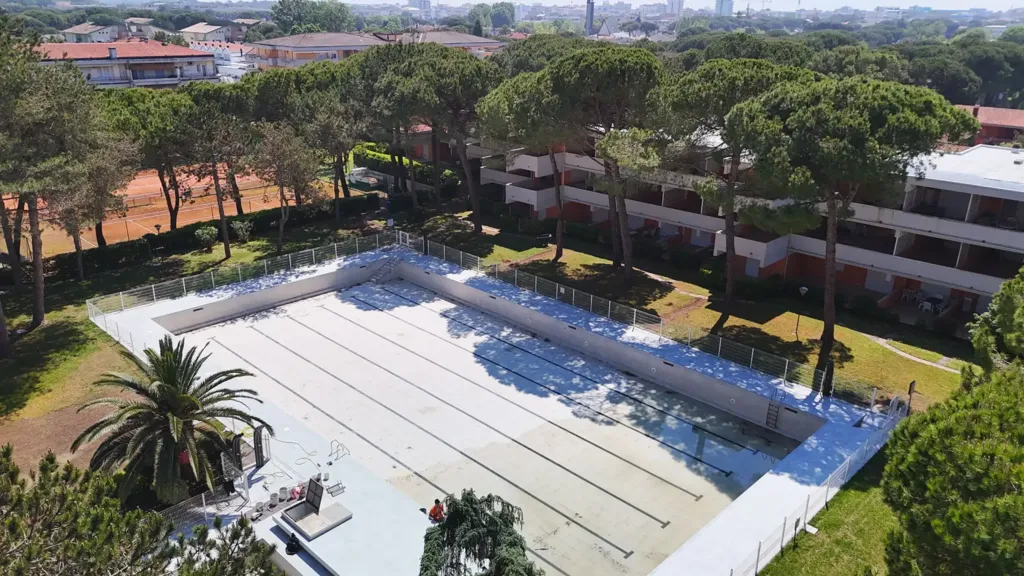 Vue aérienne - Quadrilocale with Pool in Bibione