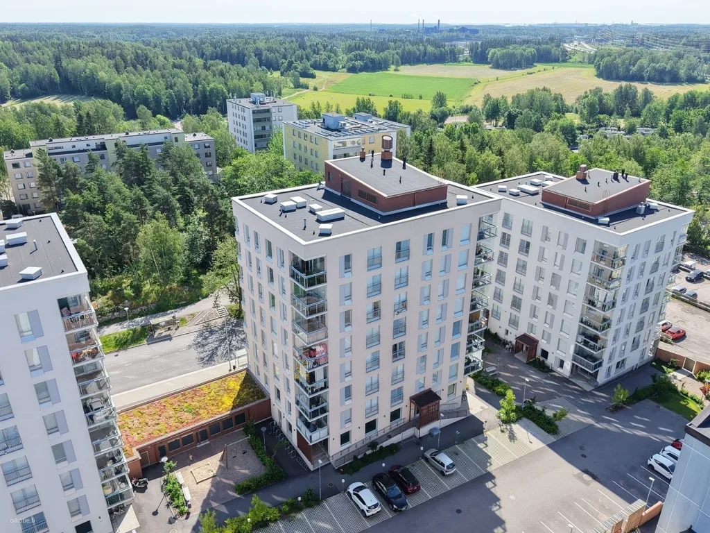 Vue aérienne - Bright Apartment with Balcony in Vantaa