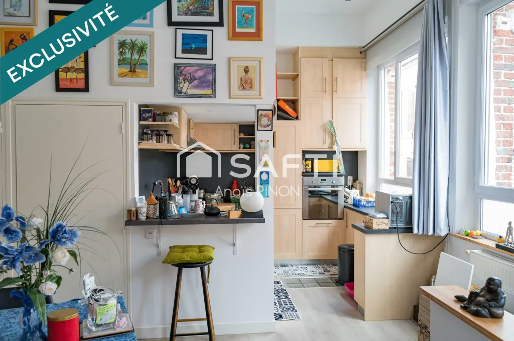 Cuisine - Appartement Atypique Rénové au Faubourg d'Isle
