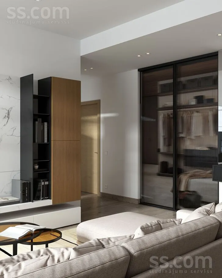 Séjour - Two-Bedroom Apartment with Park View in Dzintari