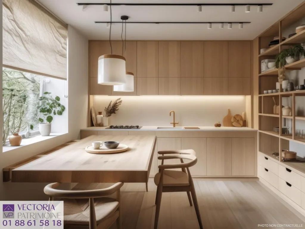 Köök - New 3-Piece Apartment with Northwest View in Paris