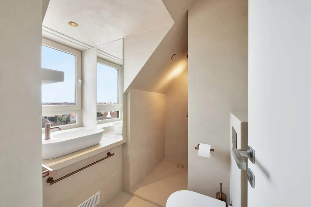Salles de bain - Penthouse Ensoleillé avec Terrasses à Knokke