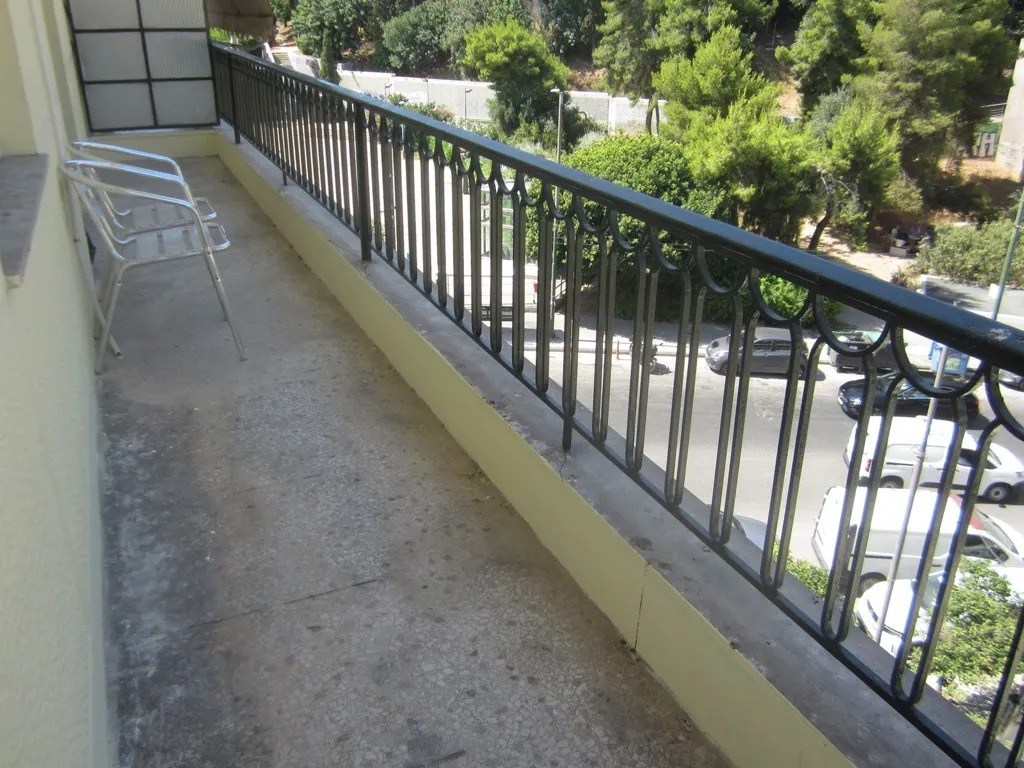 Balcony - Corner Apartment with Garden View in Agios Ioannis