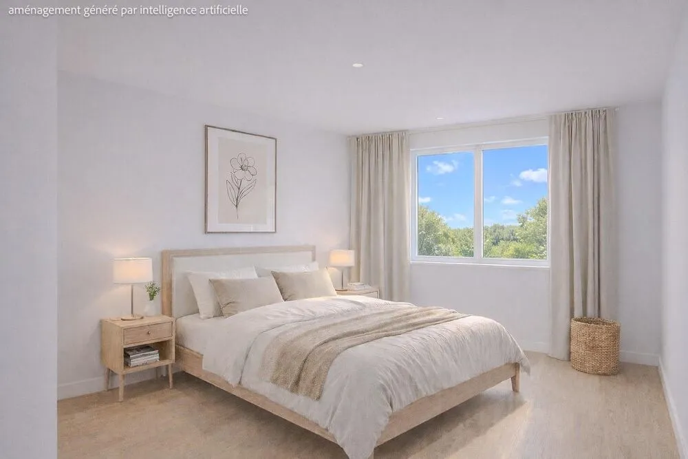 Chambres - Appartement T2 avec Balcon au Centre de Saint-Renan