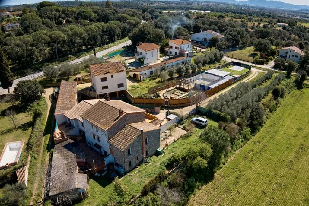 Vue aérienne - Rustic Masía with Equestrian Facilities in L'Ametlla del Vallès